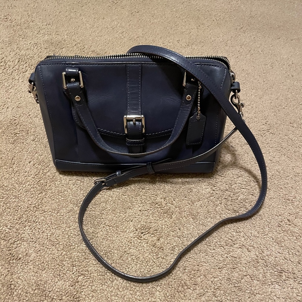 Coach Navy Blue Purse